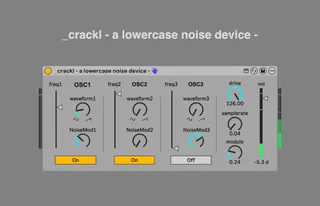 crackl - a lowercase noise device screenshot