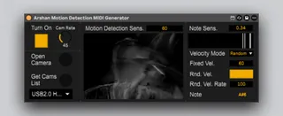 Motion Detection MIDI Generator screenshot