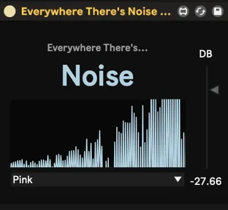 Playback Synced White and Pink Noise Generator screenshot