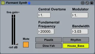 Formant Synth screenshot