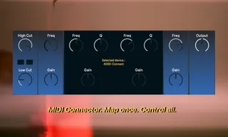 Analog inspired ProQ4 Wrapper - MIDI Connector screenshot