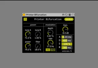 Printer Bifurcation screenshot