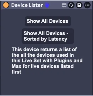 Device Lister screenshot