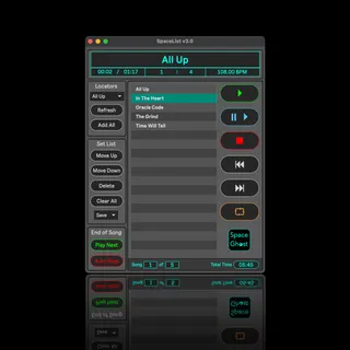 SpaceList Setlist Manager screenshot