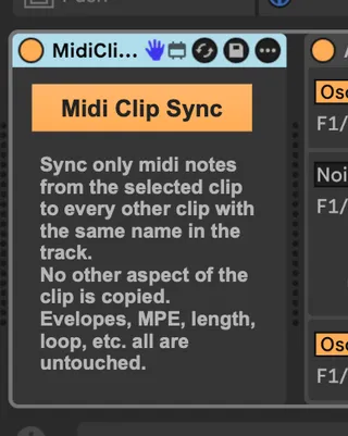 Midi Clip Sync screenshot
