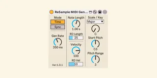ReSample MIDI Generator screenshot