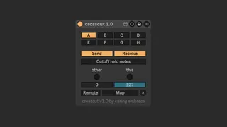 Crosscut - cross track mute groups screenshot