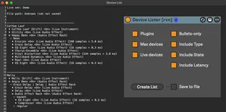 Device Lister screenshot