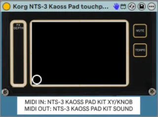 Korg NTS-3 Kaoss Pad touchpad recorder screenshot