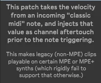 Velocity to MPE Pressure screenshot
