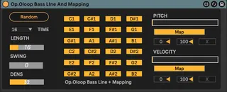 Bass Line Generator and Mapping screenshot
