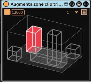 Augmenta zone Clip trigger screenshot