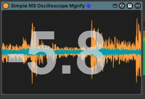 Simple MidSide Oscilloscope screenshot