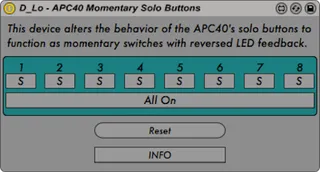 APC40 Momentary Solo Buttons screenshot