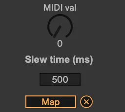 Midi-to-Parameter Slew screenshot