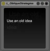 L.ObliqueStrategies screenshot
