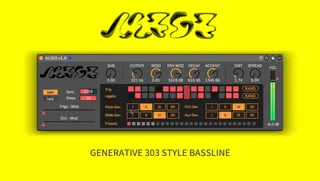 AL303 - 303 Style Bassline with Generative Seq screenshot