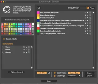 Colorizer Auto color tracks and clips . BetterUI screenshot
