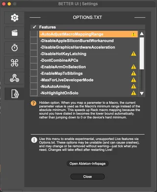 Options.txt Editor .BetterUI screenshot