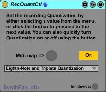 RecQuantCtl screenshot