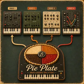 Pie Plate - MIDI Chord Splitter screenshot