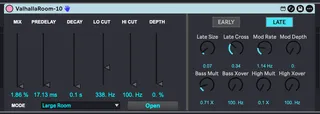 ValhallaRoom ableton Wrapper screenshot
