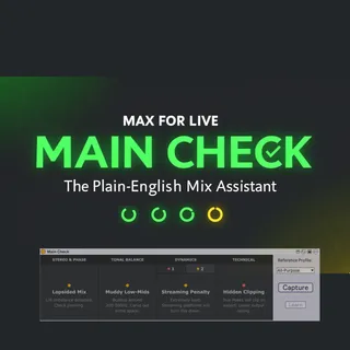 Main Check. The Plain-English Mix Assistant screenshot