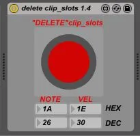 delete clip slots screenshot