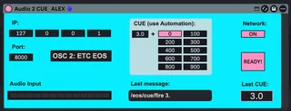 Audio2CueOSC screenshot