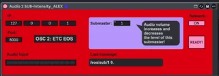 Audio2SubintensityOSC screenshot