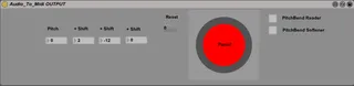 REALTIME Audio To Midi Converter OUTPUT screenshot
