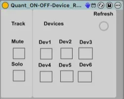 Quantized FX Solo Mute Switch M4L screenshot