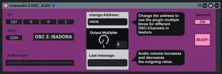 Liveaudio2OSC screenshot