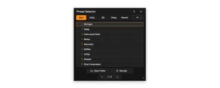 Preset Selector screenshot