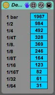 Delay Time Calculator screenshot