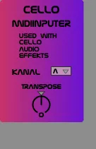 Cello Midiinputer screenshot
