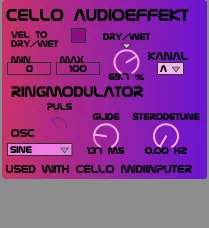 Cello Audioeffekt Ringmodulator screenshot