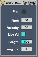 Perc trig MIDI screenshot
