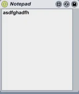 Notepad screenshot