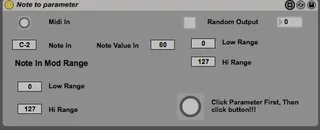 Note Pitch to Parameter screenshot