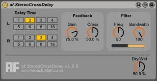 af.StereoCrossDelay screenshot