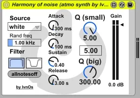 Harmony of noise - atmo synth by IvnOs screenshot