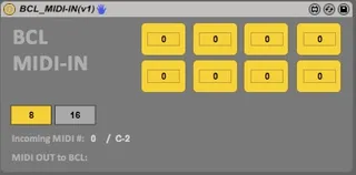 BeatChopLive - MIDI IN module screenshot