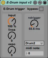 E-Drum Input v2.0 Trigger screenshot