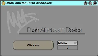 MMS Ableton Push Aftertouch Device screenshot