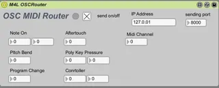 OSCRouter screenshot