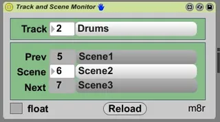 Track and Scene Monitor m8r screenshot