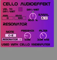 Cello Resonator screenshot
