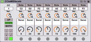 CC to MIDI Scale screenshot