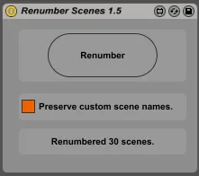 Renumber Scenes screenshot